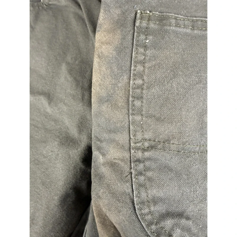 Dickies Carpenter Pants Mens 34x30 Gray Olive Stretch Duck Canvas Work Utility